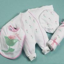 Personalized Petite Fleur Newborn Gift Set